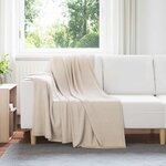 vidaXL Couvertures à jeter 24 Pièces Beige 170 x 130 cm Toison