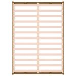 vidaXL Cadre de lit Marron miel 200x200 cm Bois massif