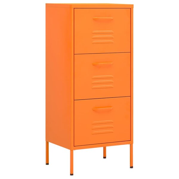 vidaXL Armoire de rangement Orange 42 5x35x101 5 cm Acier