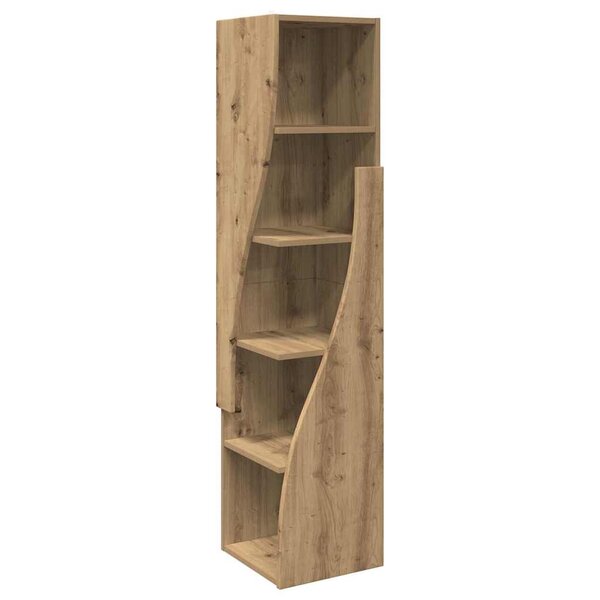 vidaXL Meuble d'angle Chêne artisanal 32x32x140cm Bois d'ingénierie