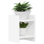 vidaXL Support de Plante Blanc 30 x 30 x 40 cm Bois d'ingénierie