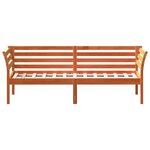 vidaXL Lit de jour sans matelas cire marron 90x190 cm bois pin massif