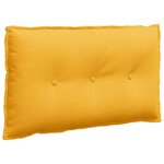 vidaXL Coussin de Dos Jaune clair 80 x 50 cm Tissu en velours côtelé