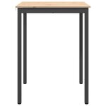 vidaXL Table de bar Naturel 110 x 55 x 105 cm Bois de pin massif