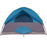 vidaXL Tente familiale à dôme 6 personnes bleu imperméable