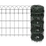 vidaXL Bordure de pelouse Fer enduit de poudre 10x0 65 m