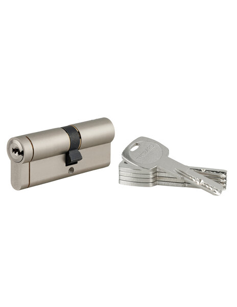 THIRARD - Cylindre double entrée Transit 1  35x45mm  nickelé  5 clés