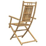 vidaXL Chaises pliables de jardin lot de 8 53x66x99 cm bambou