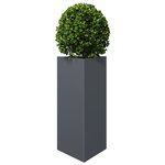 vidaXL Jardinière anthracite triangulaire 40x34 5x70 cm acier