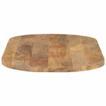 vidaXL Dessus de table 110x50x3 8 cm ovale bois massif de manguier