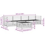 vidaXL Ensemble de canapés d'extérieur 5 pc Naturel