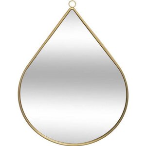 Miroir en forme de goutte - Métal - 28 x 39 cm