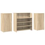 vidaXL Bureau réception chêne sonoma 200x50x103 5 cm bois d'ingénierie