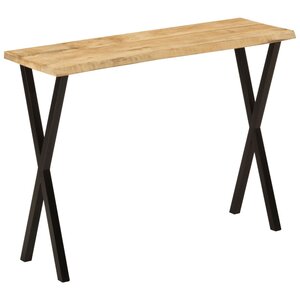 vidaXL Table console à live edge 105x33x76 cm bois de manguier massif