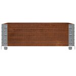 vidaXL Jardinière marron 80x60 cm bois massif de pin