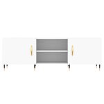 vidaXL Meuble TV blanc 150x30x50 cm bois d'ingénierie