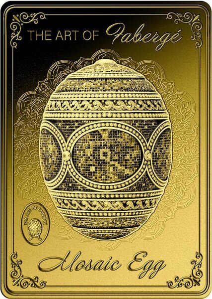Pièce de monnaie en Or 3000 Francs g 0.155 (1/200 oz) Millésime Gold Gift MOSAIC EGG 1/200