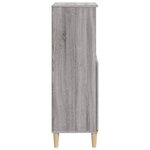 vidaXL Buffet haut Sonoma gris 60x36x110 cm Bois d'ingénierie