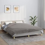 vidaXL Couverture lestée avec housse Gris 200x230 cm 13 kg Tissu