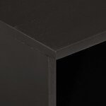 vidaXL Tables de chevet 2 Pièces noir 40x33x46 cm bois de manguier solide