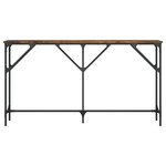 vidaXL Table console chêne fumé 140x23x75 cm bois d'ingénierie