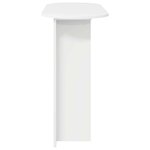 vidaXL Table console avec stockage Blanc brillant 100 x 39 5 x 75 cm