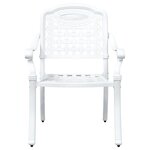 Ensemble de Bistro de Jardin 3 Pièces vidaXL en Aluminium Blanc