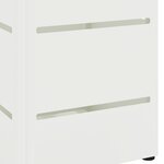 vidaXL Porte-parapluie Blanc Bois Standard Contemporain