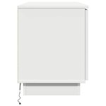 vidaXL Meuble TV avec LED Blanc 100 x 38 x 49 cm Bois d'ingénierie