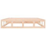 vidaXL Cadre de lit sans matelas 140x190 cm bois massif