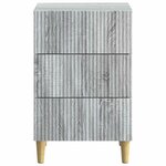 vidaXL Cabinet de chevet Sonoma gris 43 x 41 x 66 5 cm