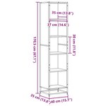 vidaXL Bibliothèque chêne marron 40x35x170 5 cm bois d'ingénierie