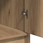 vidaXL Table de Toilette avec tiroir 3 Pièces Marron 40 x 41 x 75 cm