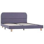 vidaXL Cadre de lit sans matelas gris clair tissu 140x200 cm