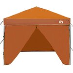 vidaXL Tente à auvent pop-up Orange 250 x 250 cm tissu