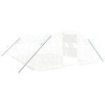 vidaXL Serre avec cadre en acier blanc 24 m² 6x4x2 m