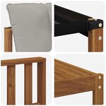 vidaXL Ensemble de canapés d'extérieur 8 pc Gris Naturel et Clair