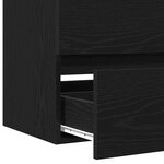 vidaXL cabinet de lavabo Chêne noir 80x38 5x45 cm Bois d'ingénierie