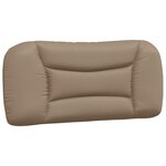 vidaXL Lit avec matelas cappuccino 90x200 cm similicuir