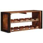 vidaXL Étagère à vin Marron 100 x 45 x 33 cm Bois récupéré massif