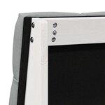 vidaXL Tête de lit capitonnée Gris clair 75 cm Pin massif