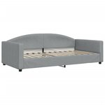vidaXL Lit de repos gris clair 100x200 cm tissu