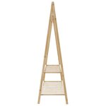 vidaXL Porte-vêtement avec étagères 132x45 5x150 5 cm bambou