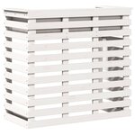 vidaXL Table de bar d'extérieur blanc 113 5x50x103 cm bois massif pin