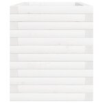 vidaXL Jardinière blanc 70x40x46 cm bois de pin massif