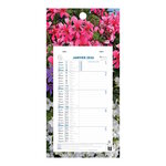 Calendrier Bloc Mensuel Mural 2026 - 16x33cm - Nature - Modèle aléatoire*