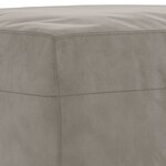 vidaXL Banc Gris clair 100x35x41 cm Velours