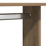 vidaXL Armoire avec roulettes en chêne artisan 102x38x110 cm en bois d'ingénierie