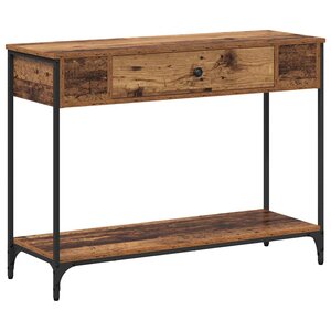 vidaXL Table console Bois ancien 100 x 34.5 x 75 cm Bois d'ingénierie