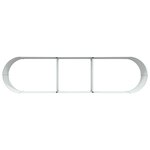 Bac surélevé vidaXL Jardin Vert 320x80x44 cm Acier galva